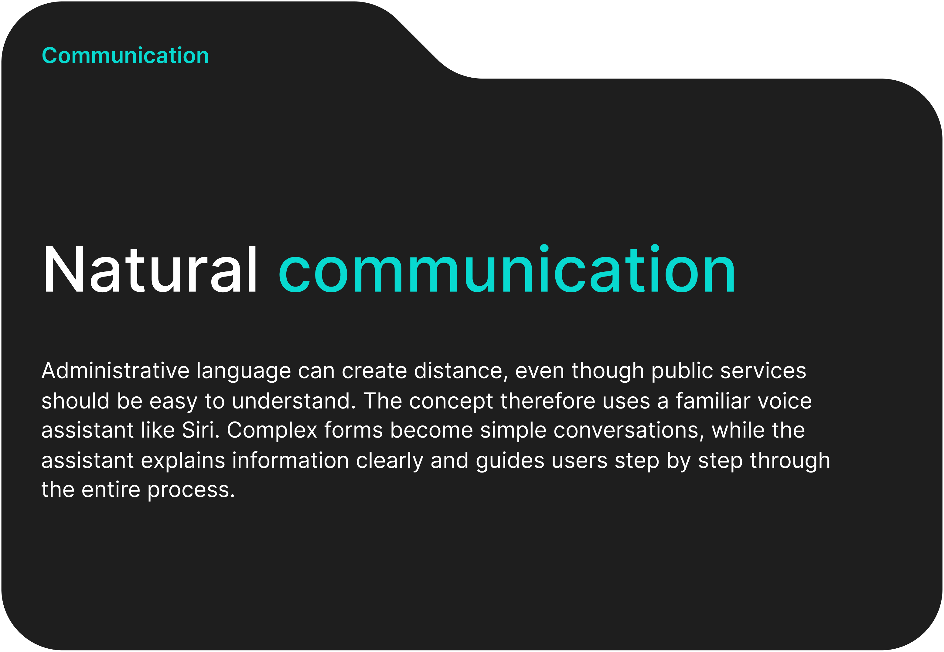 Communication principle card